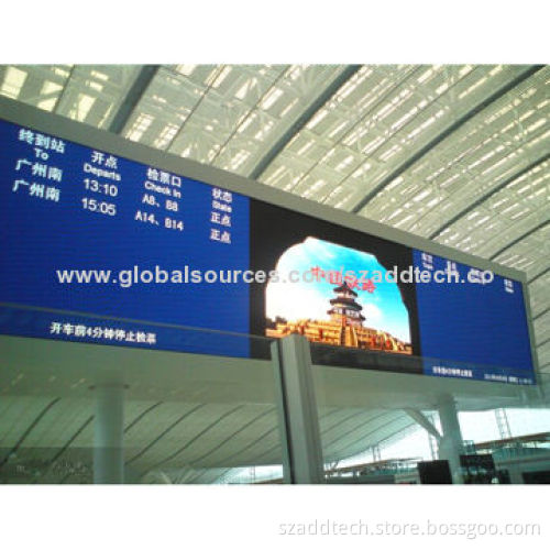 Indoor LED Display, Installed in One Railway Station